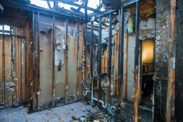 Professional Fire Damage Restoration technician working in Roanoke, VA
